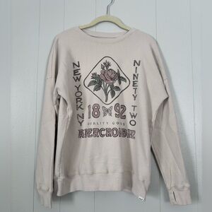 Abercrombie Kids Beige Graphic Sweatshirt